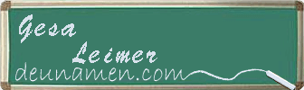 Gesa Leimer Visitenkarte